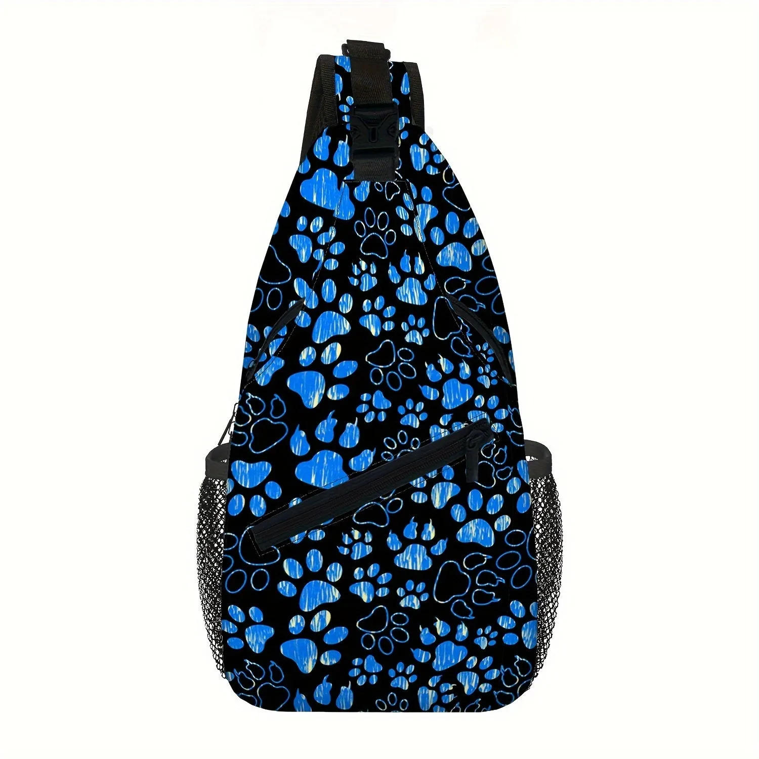 Stylish Dog Print Casual Shoulder Bag - Versatile Crossbody Bag, Stylish Sling Backpack, Perfect for Gym, Sports, Travel, and Hiking Adventures, Convenient Chest Bag - Ideal for Everyday Use