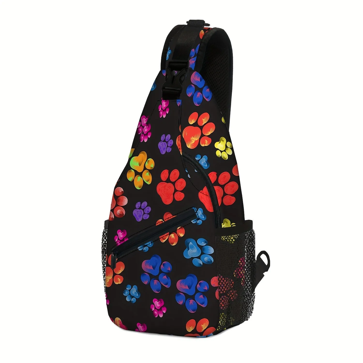 Stylish Dog Print Casual Shoulder Bag - Versatile Crossbody Bag, Stylish Sling Backpack, Perfect for Gym, Sports, Travel, and Hiking Adventures, Convenient Chest Bag - Ideal for Everyday Use