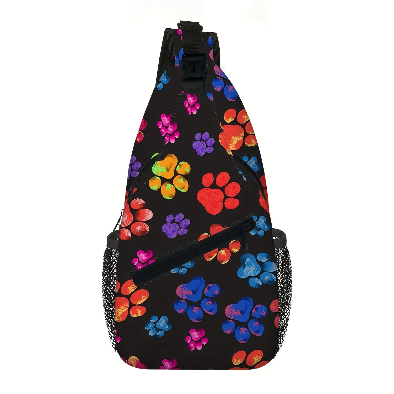 Stylish Dog Print Casual Shoulder Bag - Versatile Crossbody Bag, Stylish Sling Backpack, Perfect for Gym, Sports, Travel, and Hiking Adventures, Convenient Chest Bag - Ideal for Everyday Use