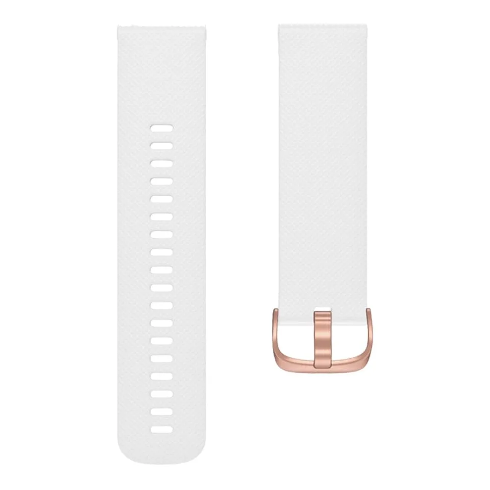 Timex 20mm Range compatible Silicone Watch Straps with Rose Gold Buckles