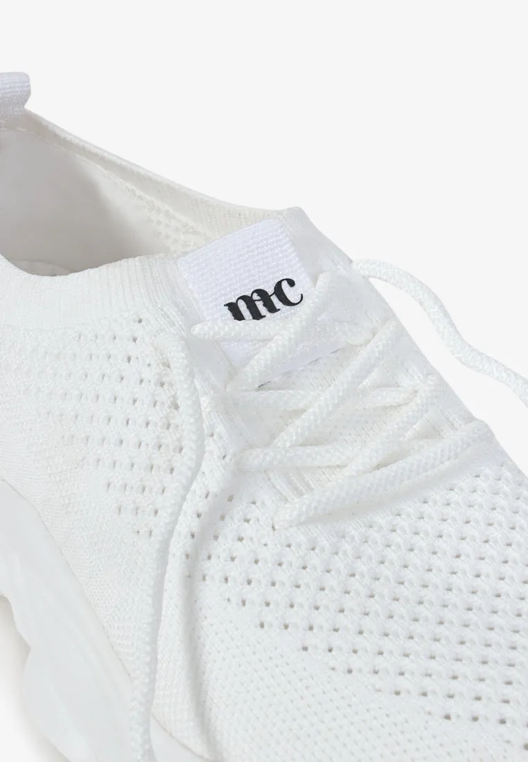 Turbo Mesh Chunky Streetwear Shoes - White