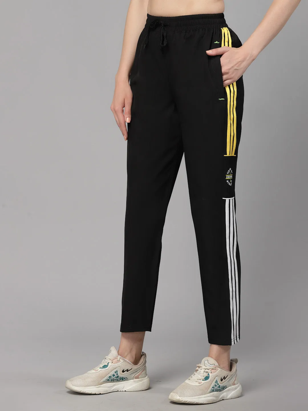 Uzarus Women's 3 Pocket Sports Gym Track Pants Running Lower