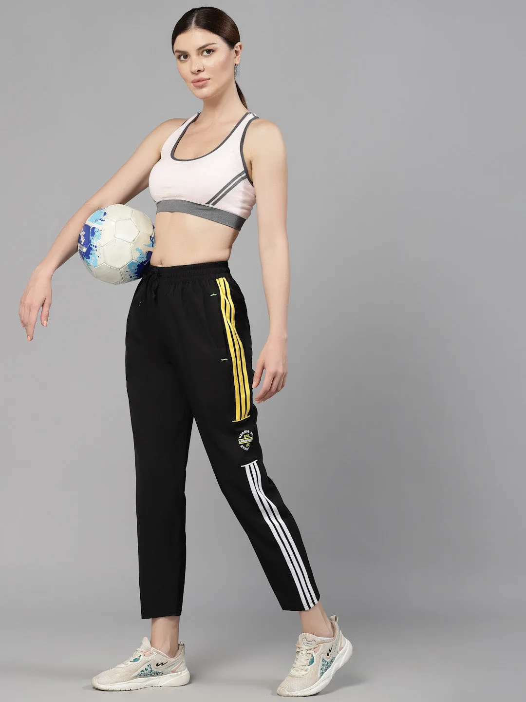 Uzarus Women's 3 Pocket Sports Gym Track Pants Running Lower