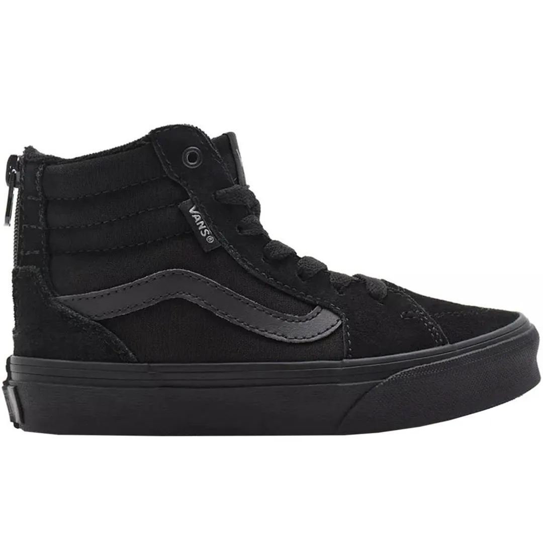 Vans Yt Filmore Hi Zip Kids Shoes Black Vn0a5hzfgl4