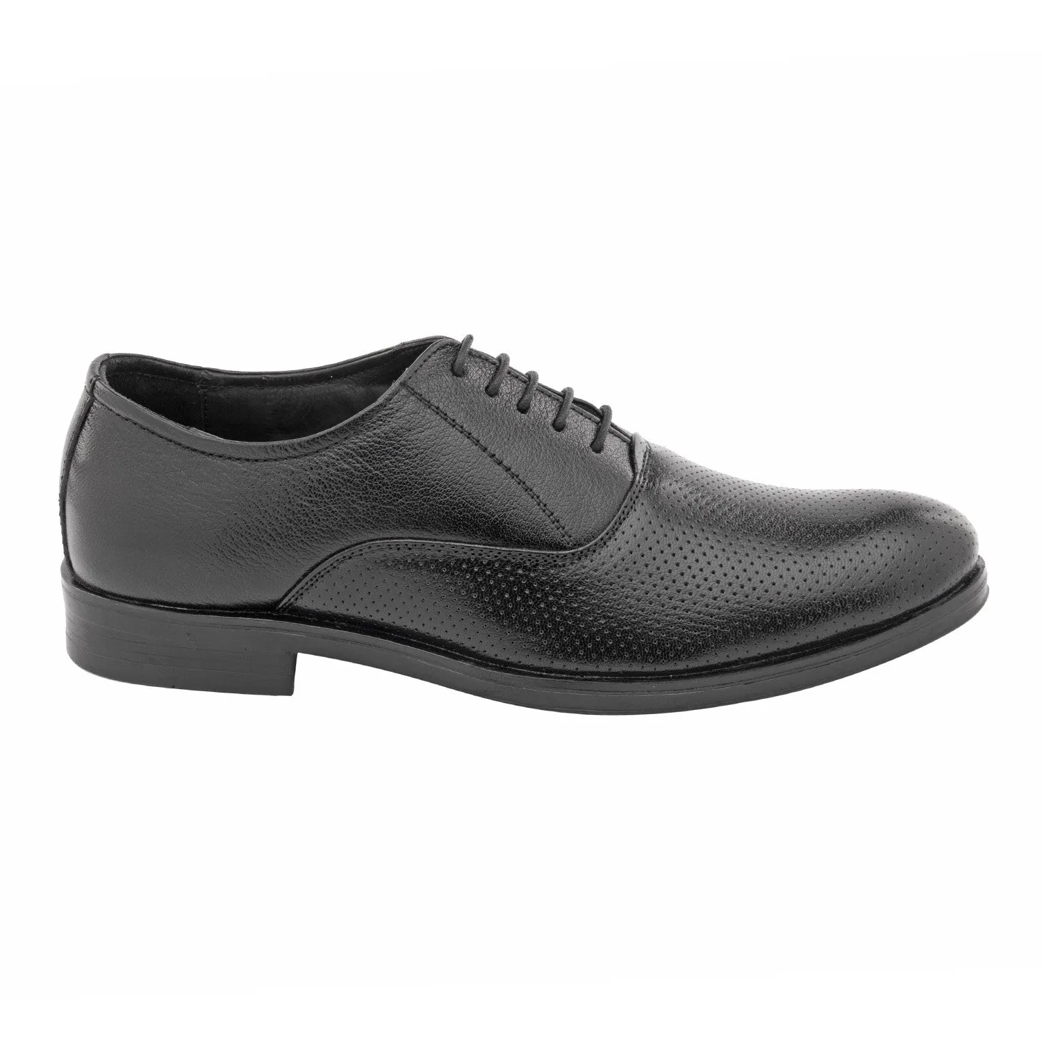 Vardhra Men 100% Genuine Leather - Formal Lace-up Dress Shoes - Black