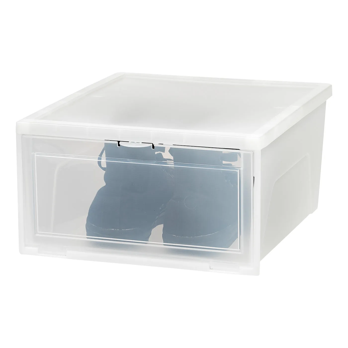 Wide Front Entry Stackable Shoe Box 6 Pack