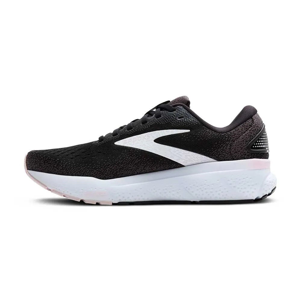 Women's Ghost 16 Running Shoe - Black/White/Orchid Ice - Regular (B)