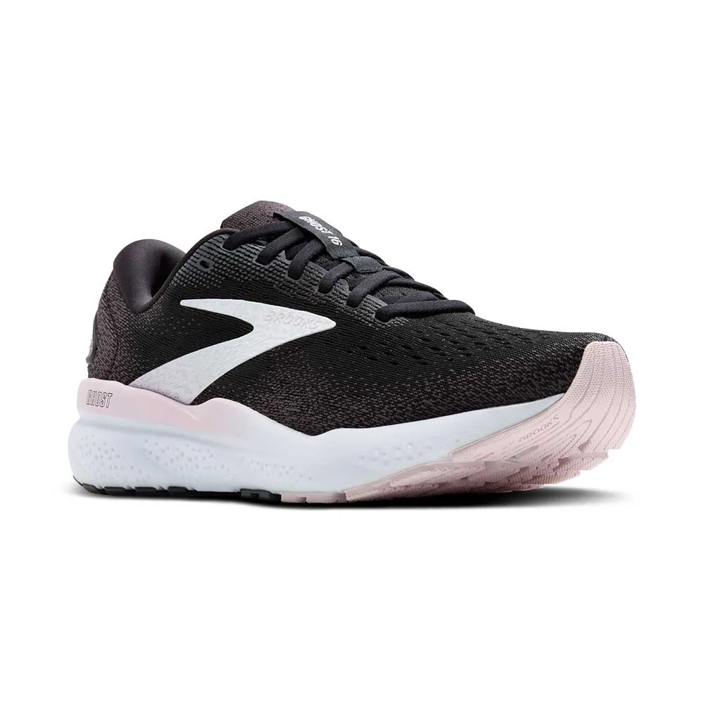 Women's Ghost 16 Running Shoe - Black/White/Orchid Ice - Regular (B)