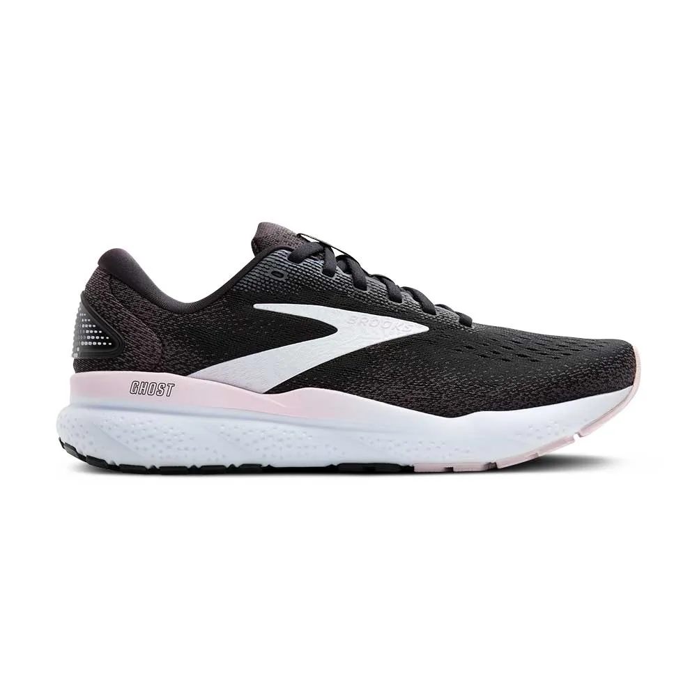 Women's Ghost 16 Running Shoe - Black/White/Orchid Ice - Regular (B)