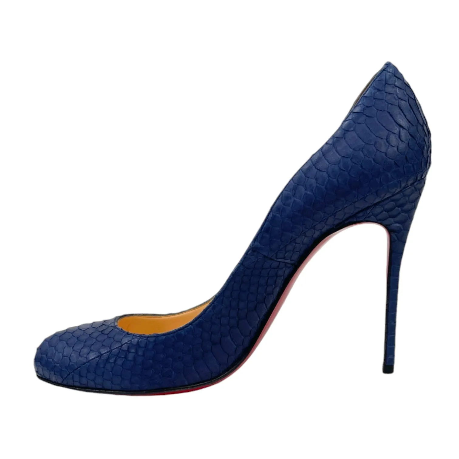 Women's Python Fifi Heels Blue Size EU 39.5 / UK 6.5