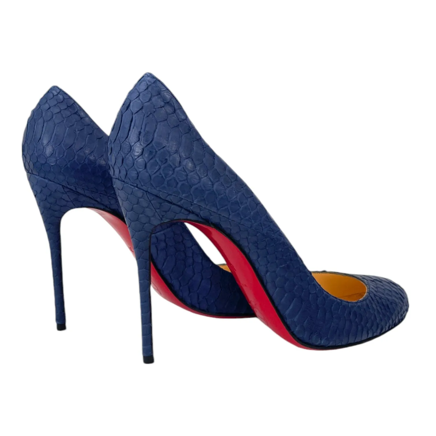 Women's Python Fifi Heels Blue Size EU 39.5 / UK 6.5