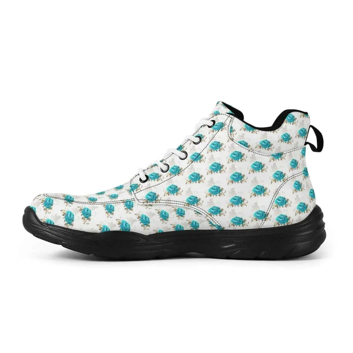 Women's Teal Roses Sneakers