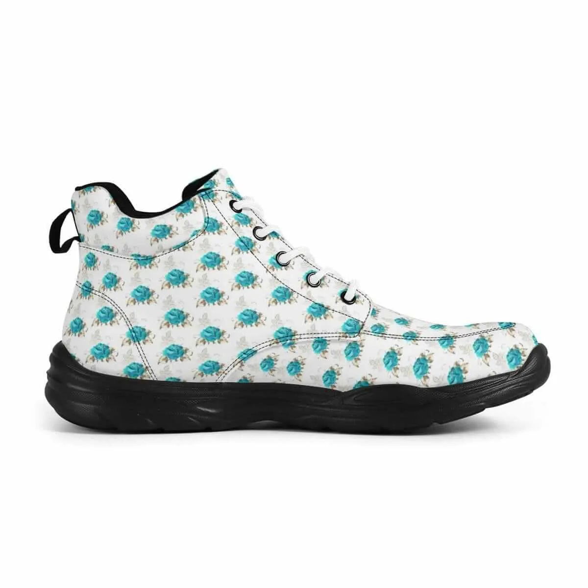 Women's Teal Roses Sneakers