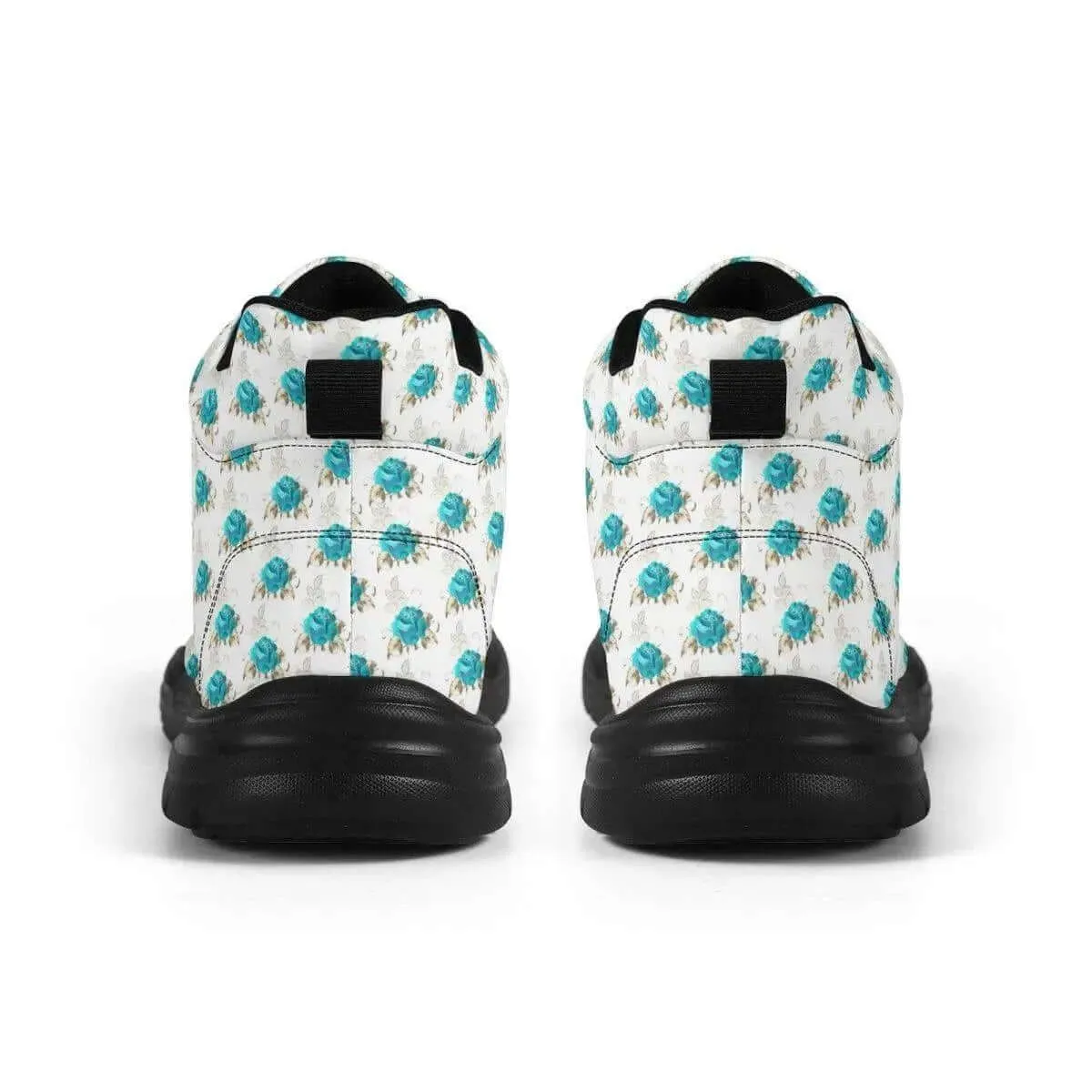 Women's Teal Roses Sneakers