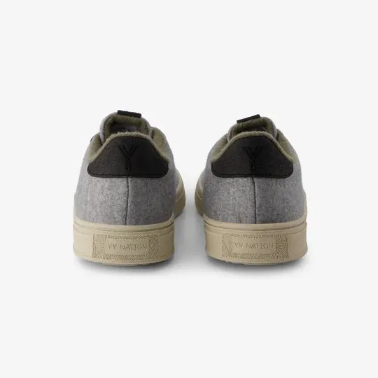 YY Nations Shoes Cirro Wool Color Grey / Natural Pair of Shoes